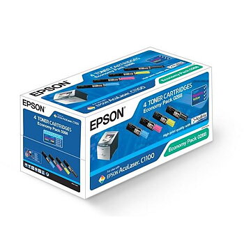 Epson Toner C1100 / CX11 Economy pack Svart/gul/cyan/magenta