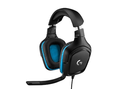Logitech G432 Gamingheadset (svart/blå)