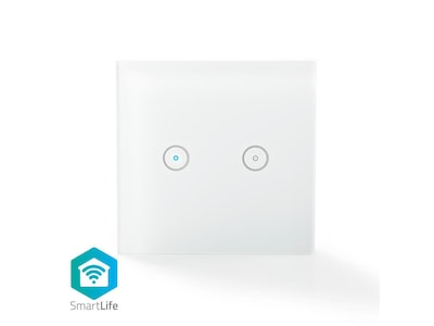 Nedis SmartLife Väggbrytare, Wi-Fi (Dubb