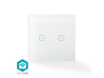 Nedis SmartLife Väggbrytare, Wi-Fi (Dubb