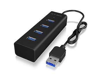 Icy Box USB 3.0 Type-A 4-port hub, IB-HU