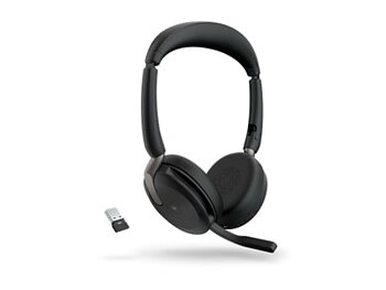 Jabra Evolve2 65 Flex MS Stereo Trådlösa Hörlurar Svarta