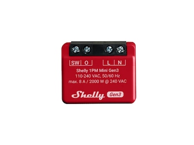 Shelly Plus 1PM Mini (GEN 3) Smart switc