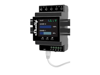 Shelly Pro Dual Cover PM WiFi Roller Con