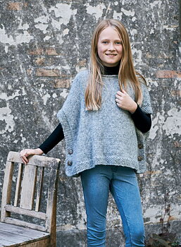 896211 Poncho till flickor i Alice (Digitalt)