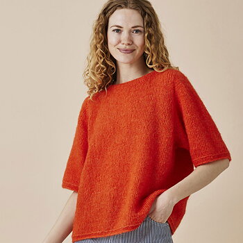 Sally Oversize T-shirt i slätstickning (Digitalt)
