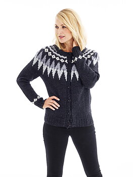 Cardigan med nordiskt mönster 1491 (Digitalt)