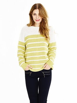 1564 Randig Oversize tröja