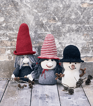 893729 Tovade tomtar & snögubbe
