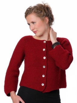Raglankofta i rätstickning (Digitalt)