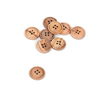 Träknapp med liten kant