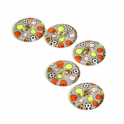 Plastknapp med bollar 15 mm