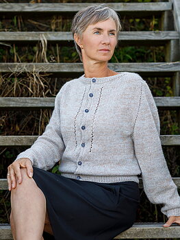 SOFT Cardi i två trådar garn