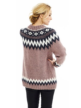 Oversize tröja nordiskt mönster (Digitalt)