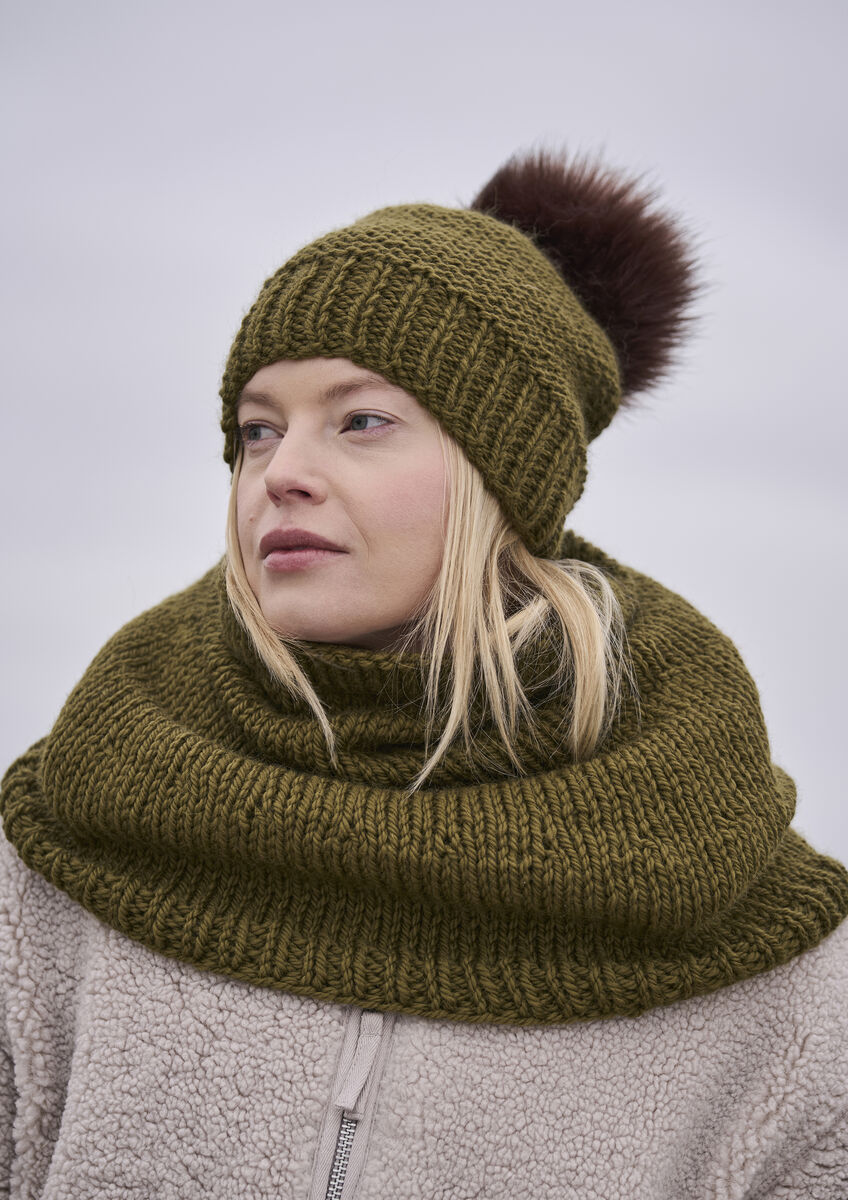 Highoak mössa Salle tub i Chunky Wool - 2