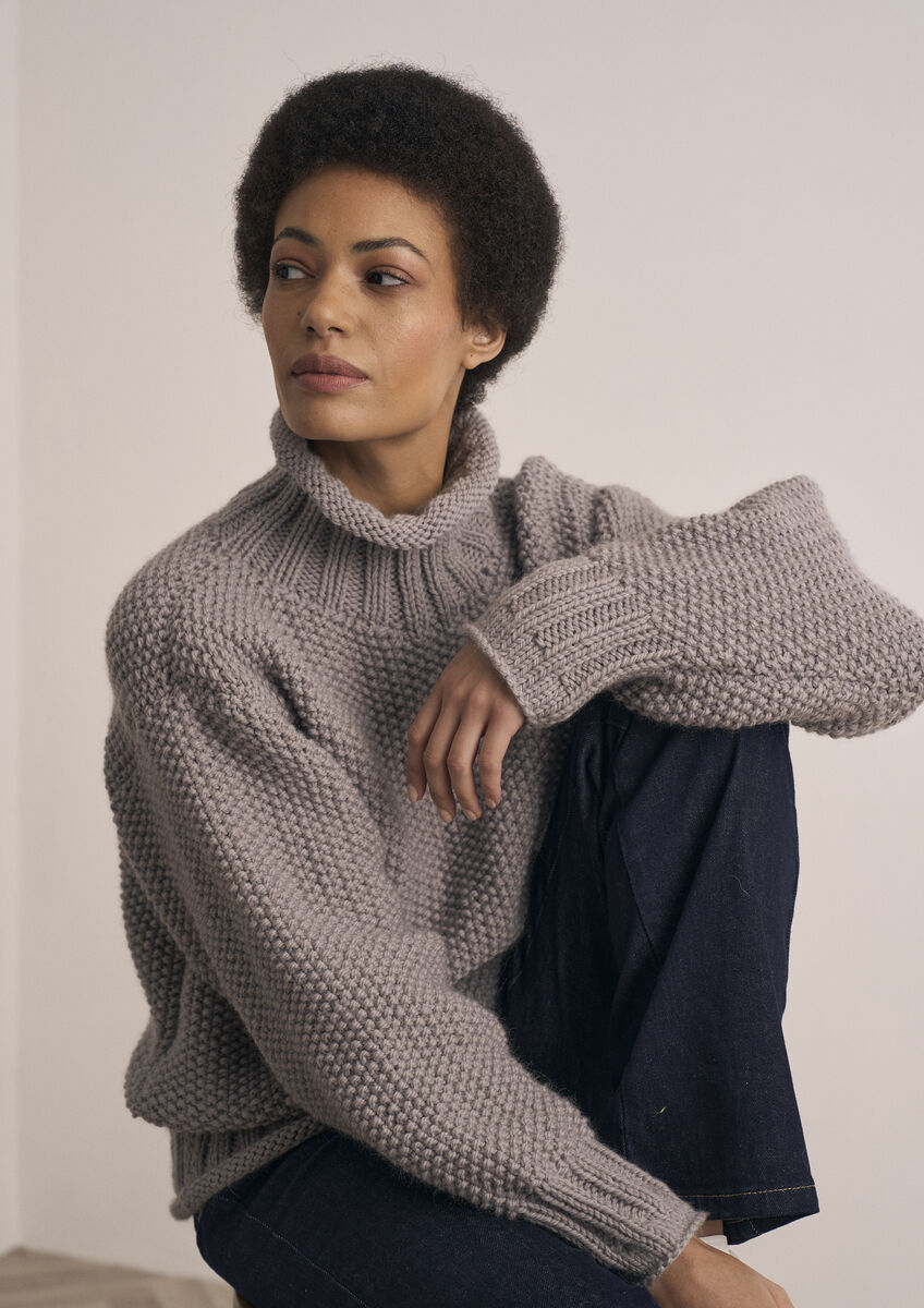 Watton Tröja i Chunky Wool - 2