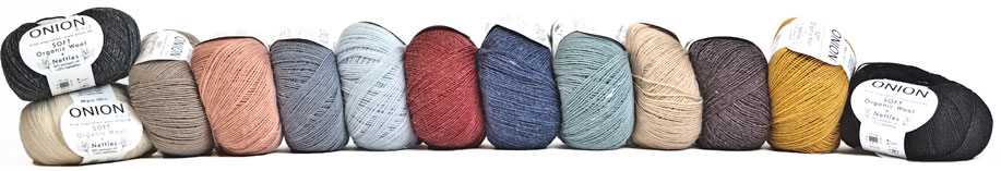 SOFT Organic Wool Nettles garn från Onion i ull- och nässelfiber
