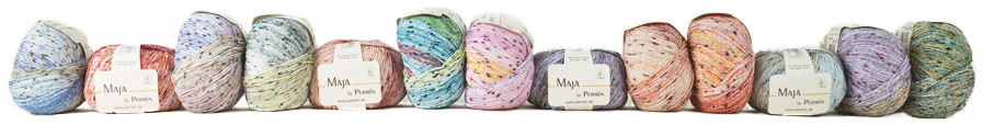 Maja Color by Permin garn i melerad bomull