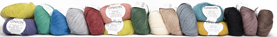 Nettle Sock Yarn från Onion i ull och nässelfiber