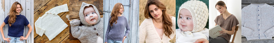 Stickmönster Soft organic Wool Nettles