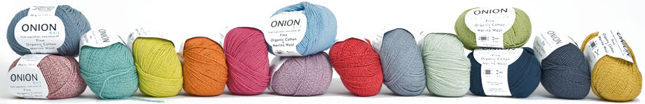 Onion Fino Organic Cotton + Merino Wool, lätt och följsamt garn