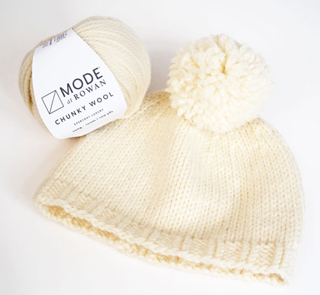 Sticka mössa i chunky wool