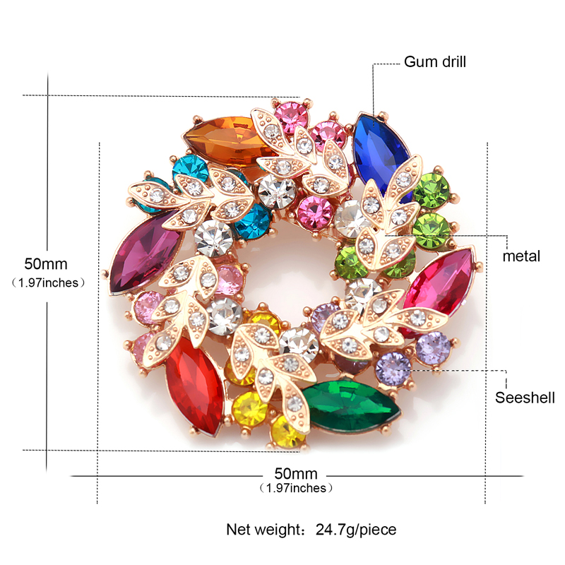 Brosch Kristall BLOMMA - 3