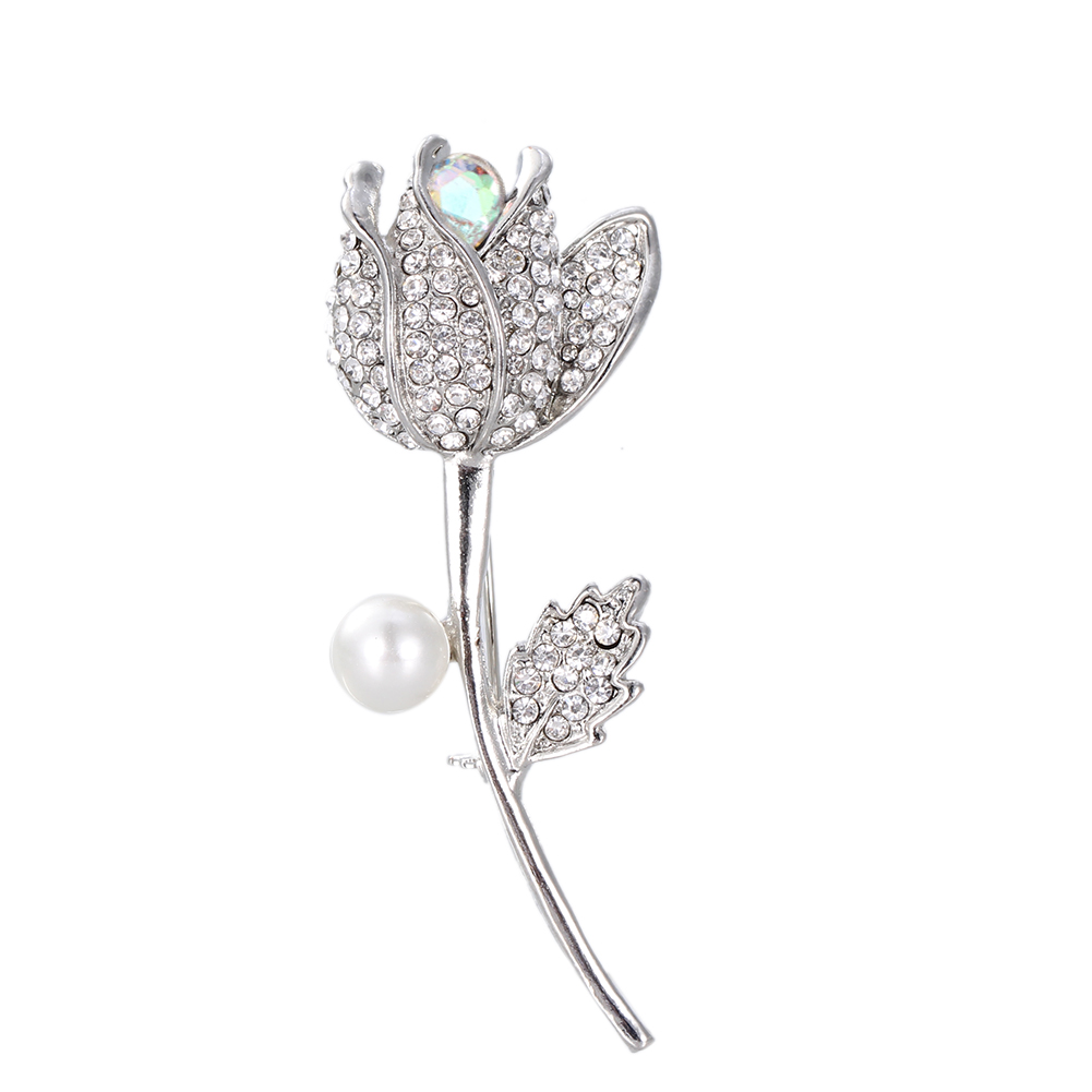 Brooch Crystal  Flower - 6