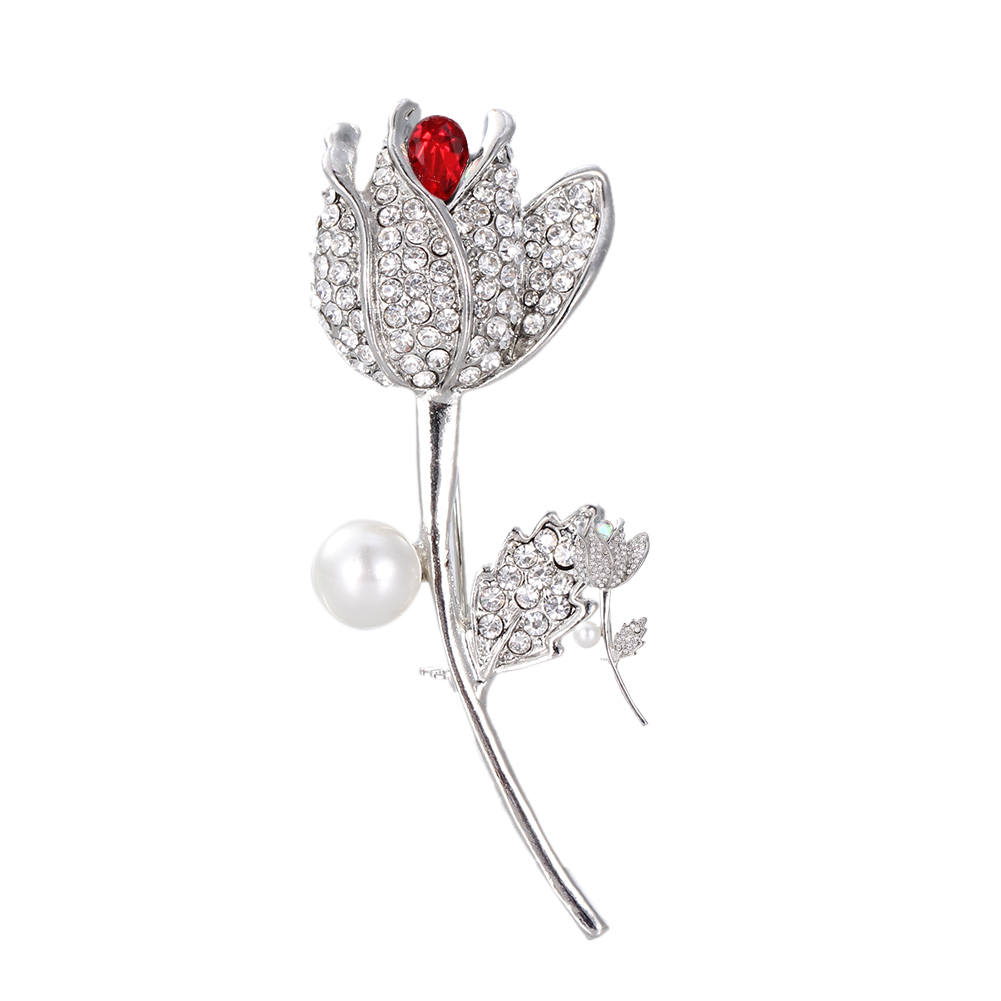 Brooch Crystal  Flower - 3