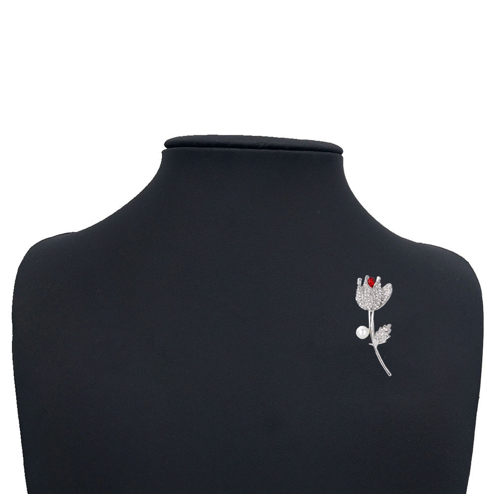 Brooch Crystal  Flower - 4