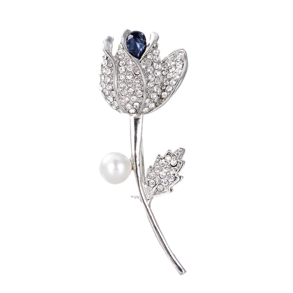 Brooch Crystal  Flower - 5