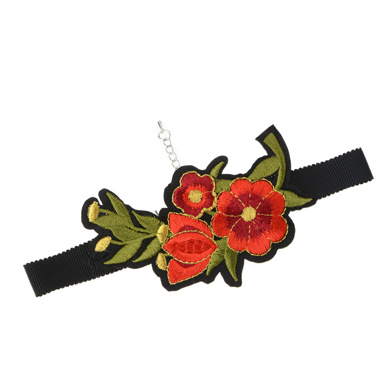 Halsband choker blomma - 3