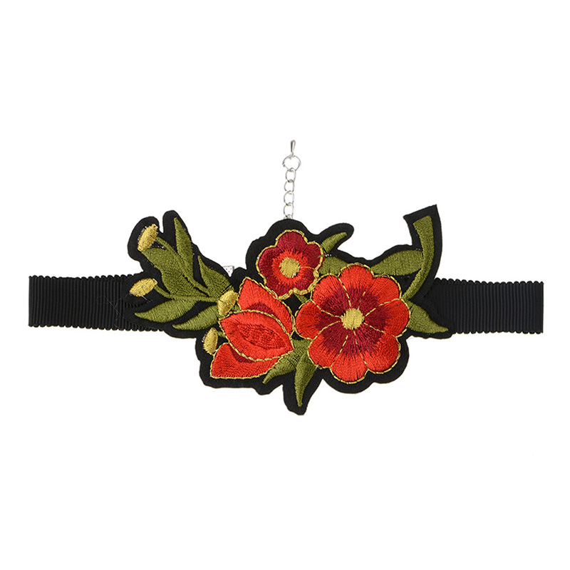 Halsband choker blomma - 2