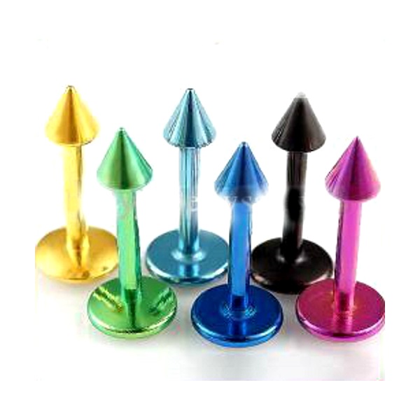 316L anodized body jewelry lip piercing labret