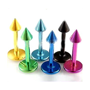 316L anodiserad body jewelry läpp piercing Labret