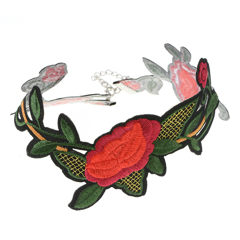 Halsband choker blomma - 6