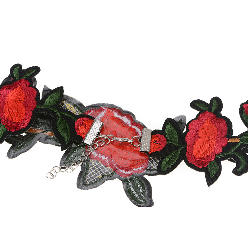Halsband choker blomma - 5
