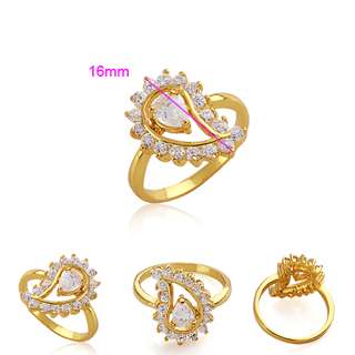 18k Gold Filled CZ RING - 3