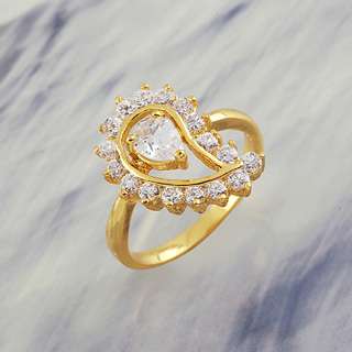 18k Gold Filled CZ RING