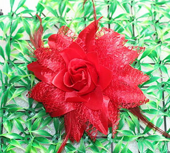 Flower pärlor Hårband brosch brud