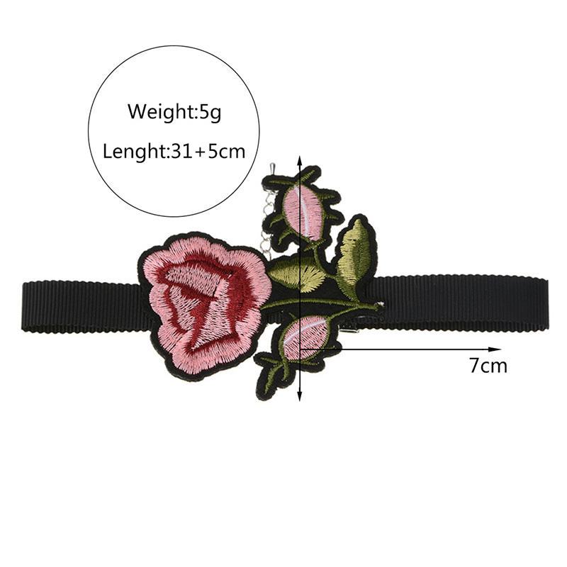 Halsband choker blomma - 3