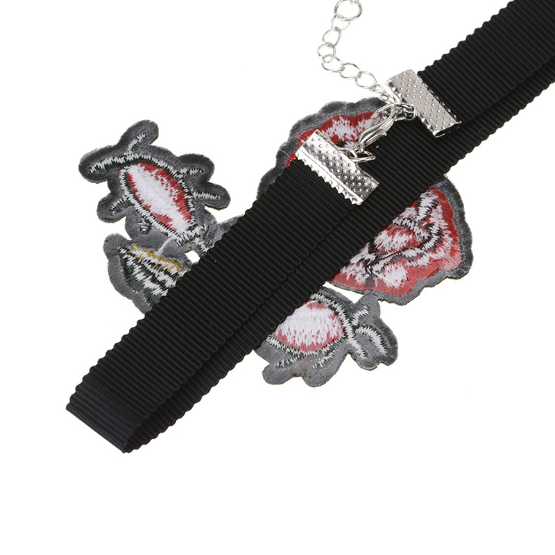 Halsband choker blomma - 5