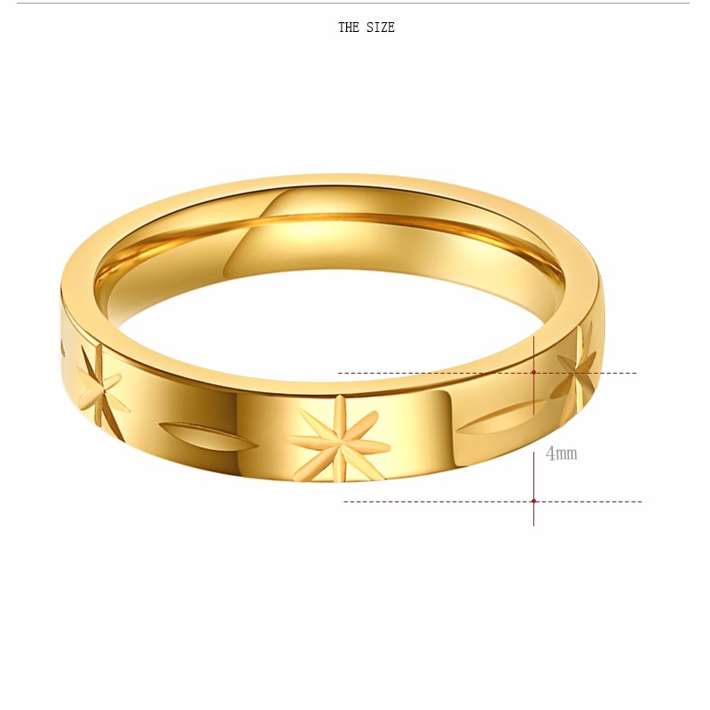 Rostfritt stål ring  4mm - 2