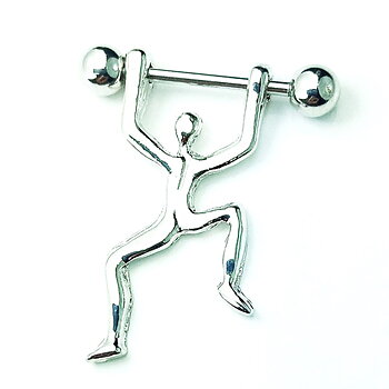 Bröstpiercing Smycken Piercing 1ST