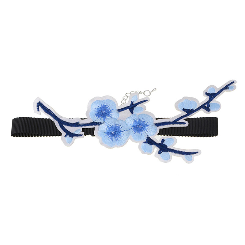 Halsband choker blomma - 4