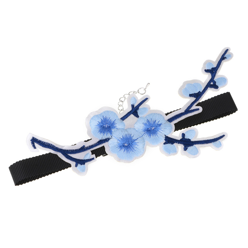 Halsband choker blomma - 3