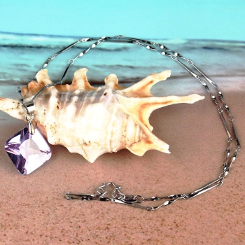 18K Vitguld Guldfyllda Filled gulddoublé HALSBAND Österrikiska Kristall - 2