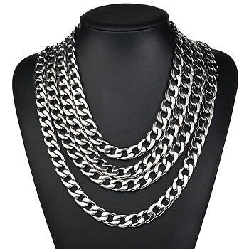 Rostfritt stål HALSBAND 11mm-500mm
