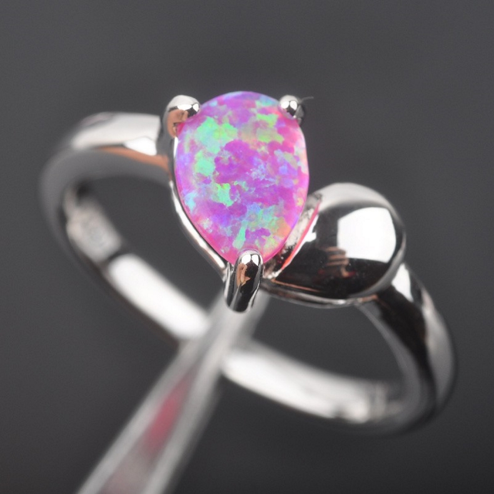 Silversmycken filled ring ROSA Brand Opal - 4