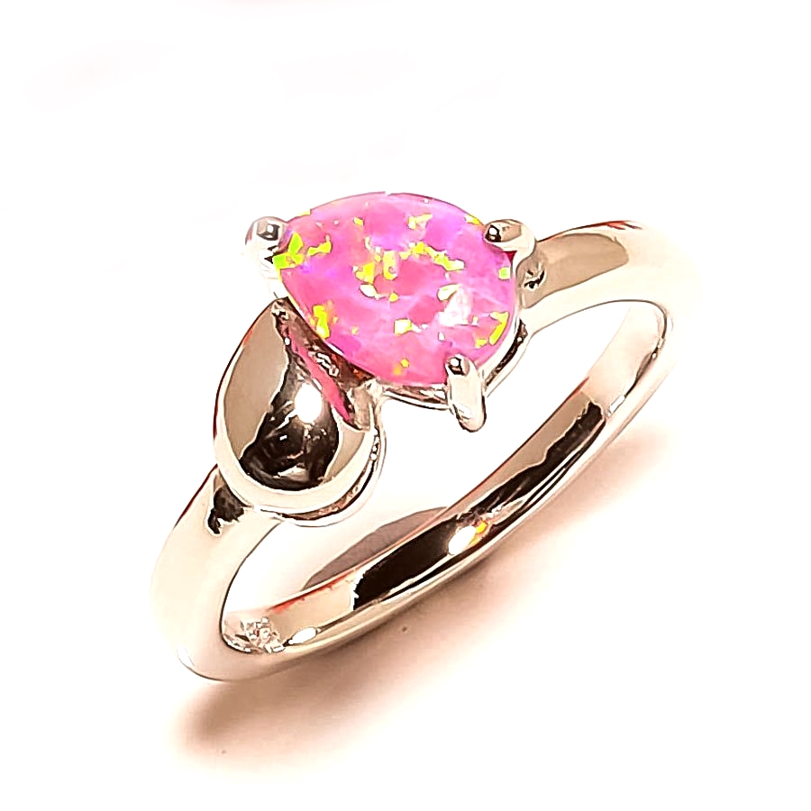 Silversmycken filled ring ROSA Brand Opal - 6